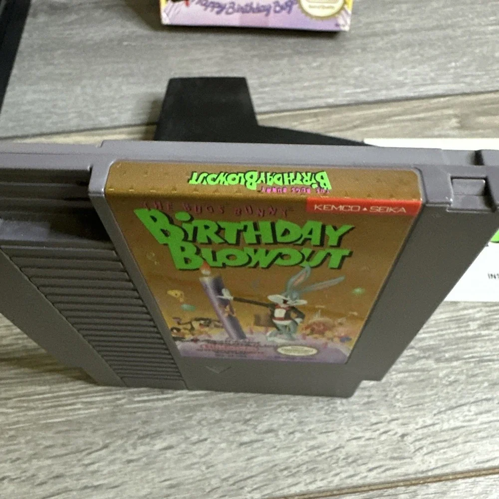 NES Nintendo The‎ Bugs Bunny Birthday Blowout Box  Manual CIB AUTHENTIC 1990